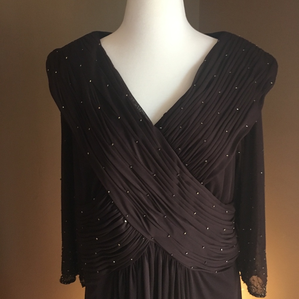 Chocolate Floor/Ankle Length Dress